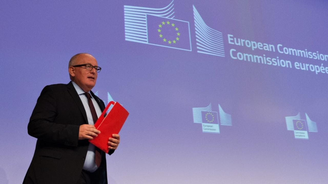 EU-kommissionens förste vice ordförande, den nederländske socialdemokraten Frans Timmermans.